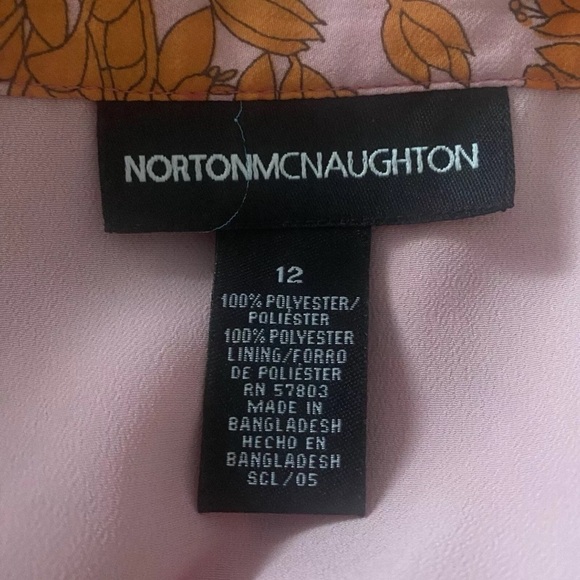 Norton Mcnaughton Floral Print‎ Chiffon Flared Skirt Womens Size 12 (1538) - Picture 3 of 3